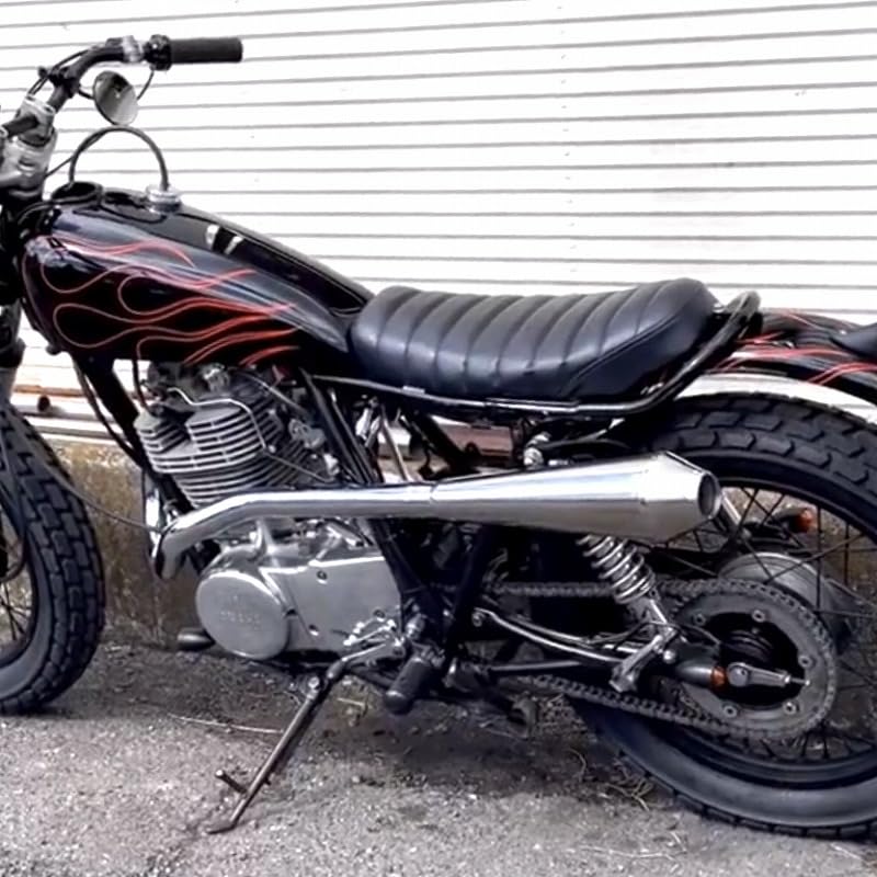 SR400/500 フレアーメガホンマフラー Amazon | レフトアップ メガホンマフラーセット SR400/500 | フル
