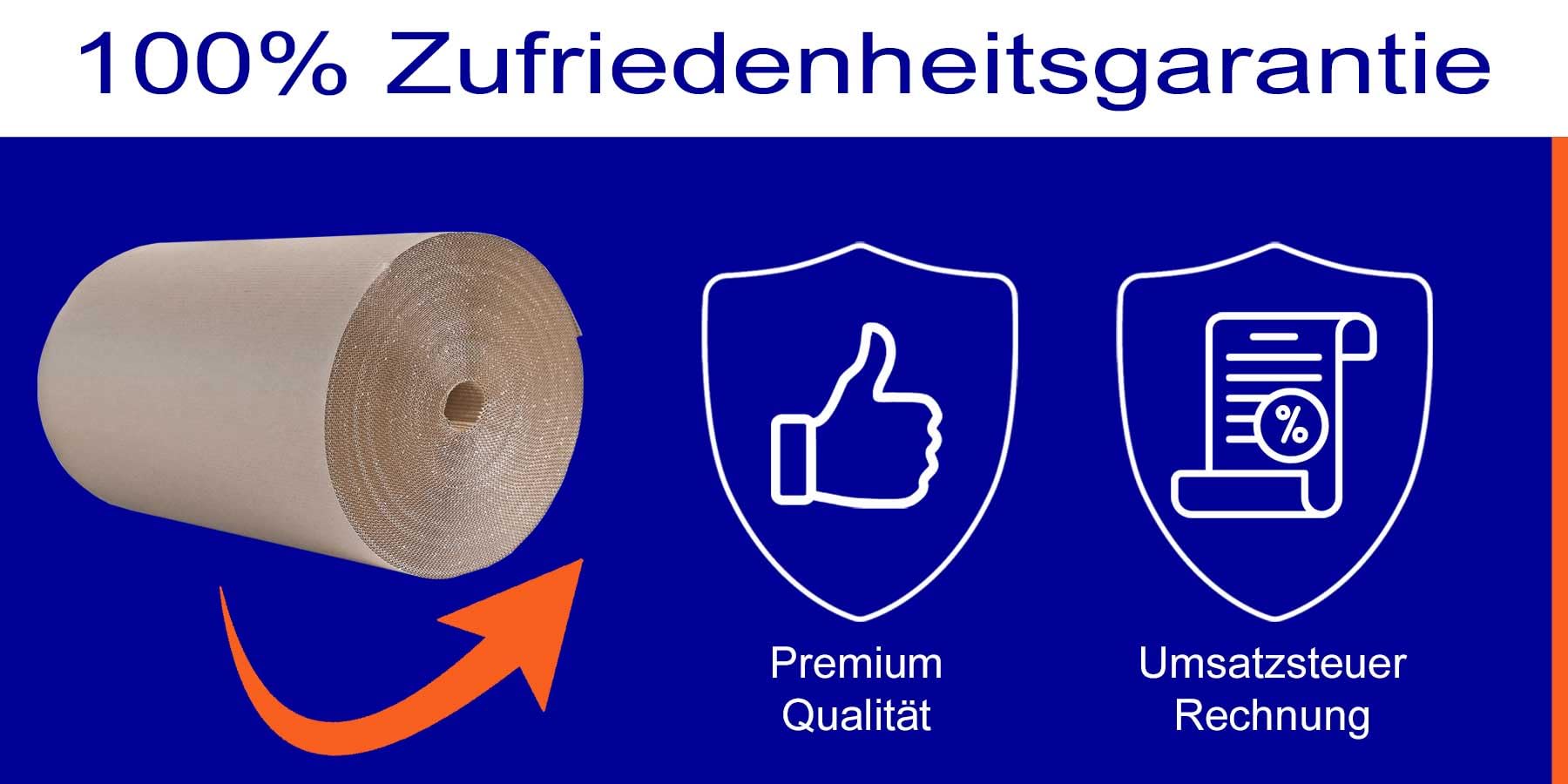 1 Rolle Rollenwellpappe stark | Breite: 60cm | Länge: 70m | ausgezeichnete Polsterwirkung | Verpackung, Schutz, Ausfüllen von empfindlichen Waren | wiederverwendbar | umweltfreundlich | recyclebar
