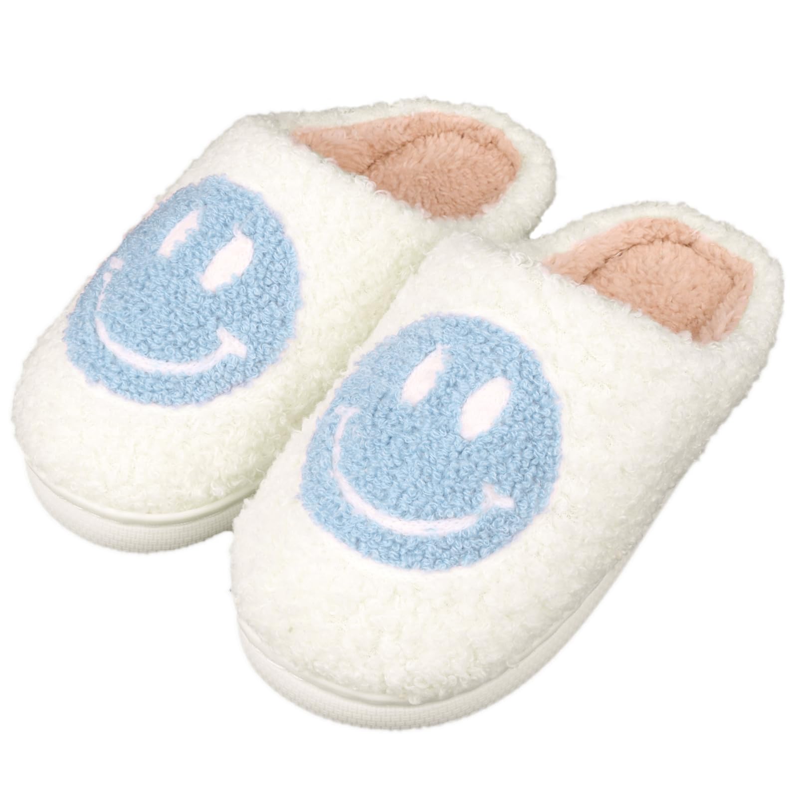 QZCEO Girls Boys Slippers Kids Warm Plush House Slippers Children Winter Soft Comfortable Fluffy Indoor Outdoor Shoes