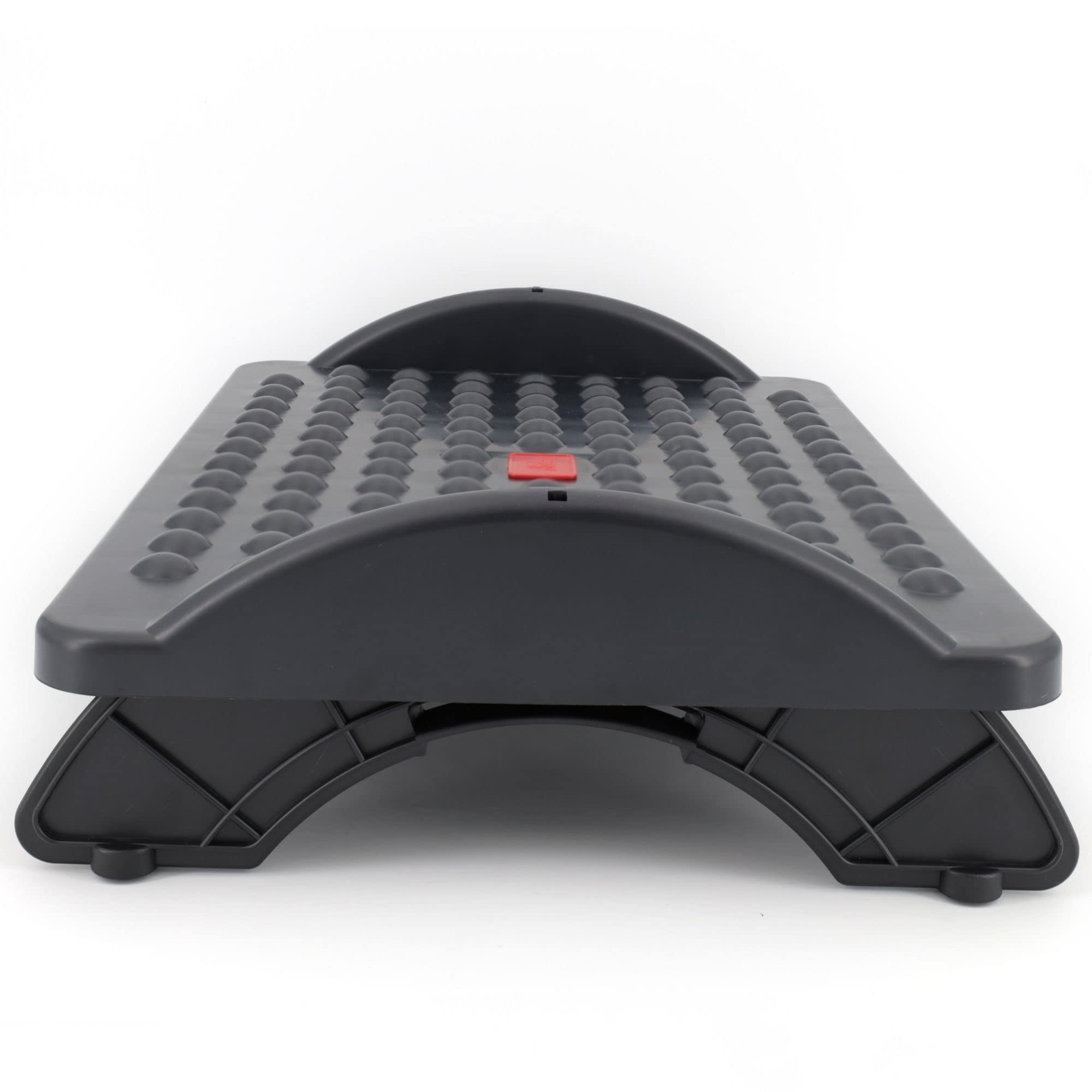 Reposapiés de Oficina Ergonómico e Inclinable - Fabricado con Plástico Reciclado - 42x29x7,5 cm - Accesorio de Oficina - Superficie con textura efecto masaje - Fabricado en España
