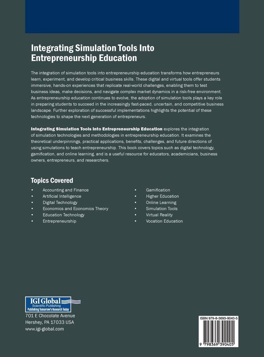 Integrating Simulation Tools Into Entrepreneurship Education