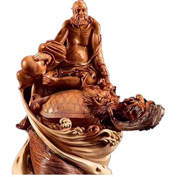 崖柏木の八仙过海　置物　彫り物D.54 崖柏木雕八仙過海擺件手工中式木雕裝飾人物神像