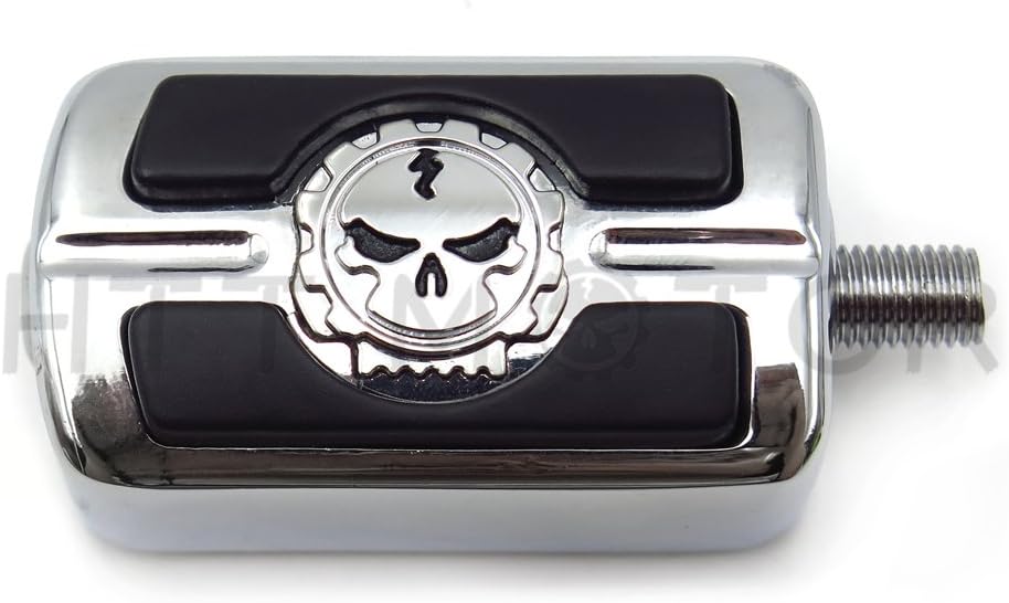 SMT MOTO- Motorcycle Willie G.Skull Shifter Peg For Harley Electra Wide Super Low Glide Softail XLX CHROMED