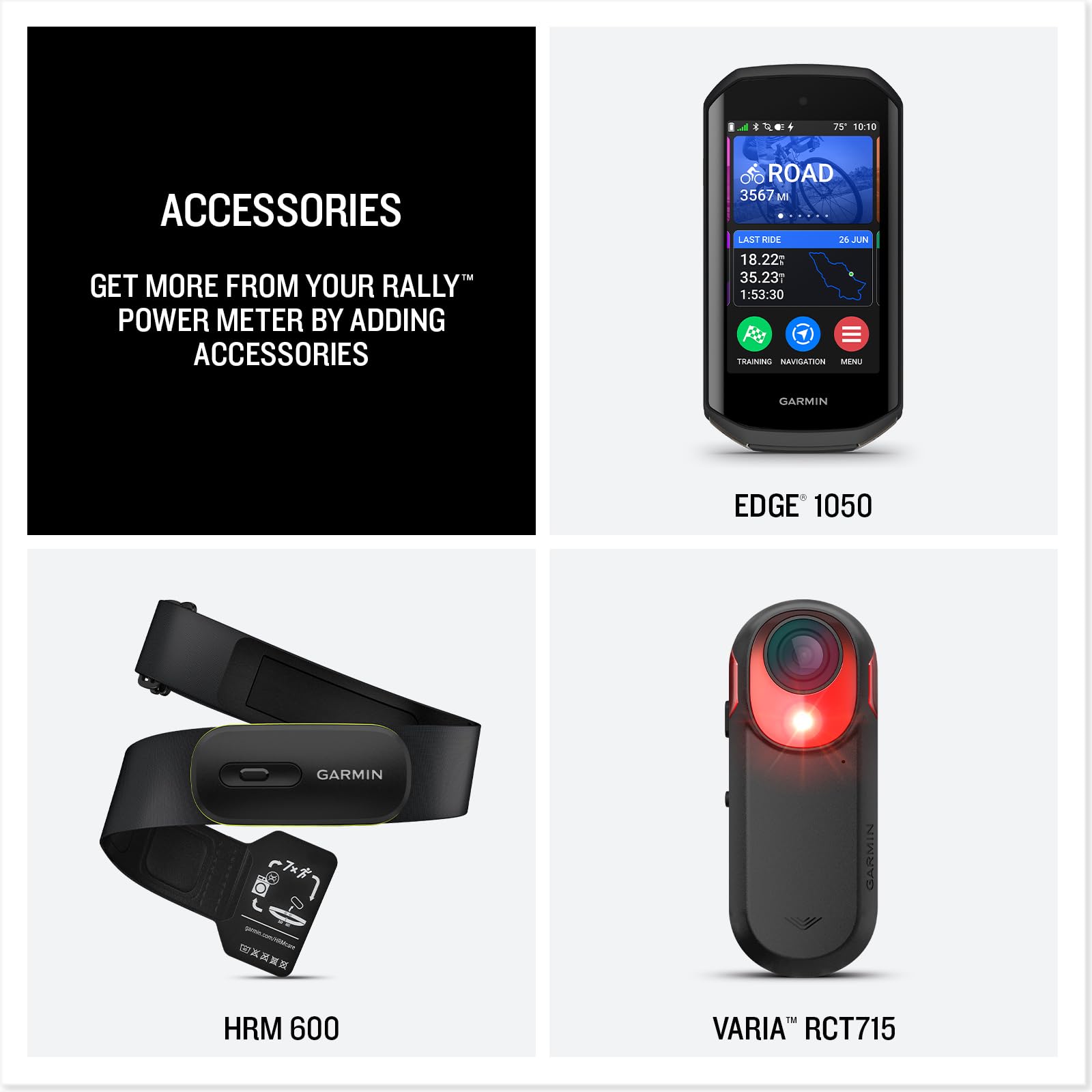Amazon | Garmin Rally XC210 サイクリスト用デュアルセンシングパワー 