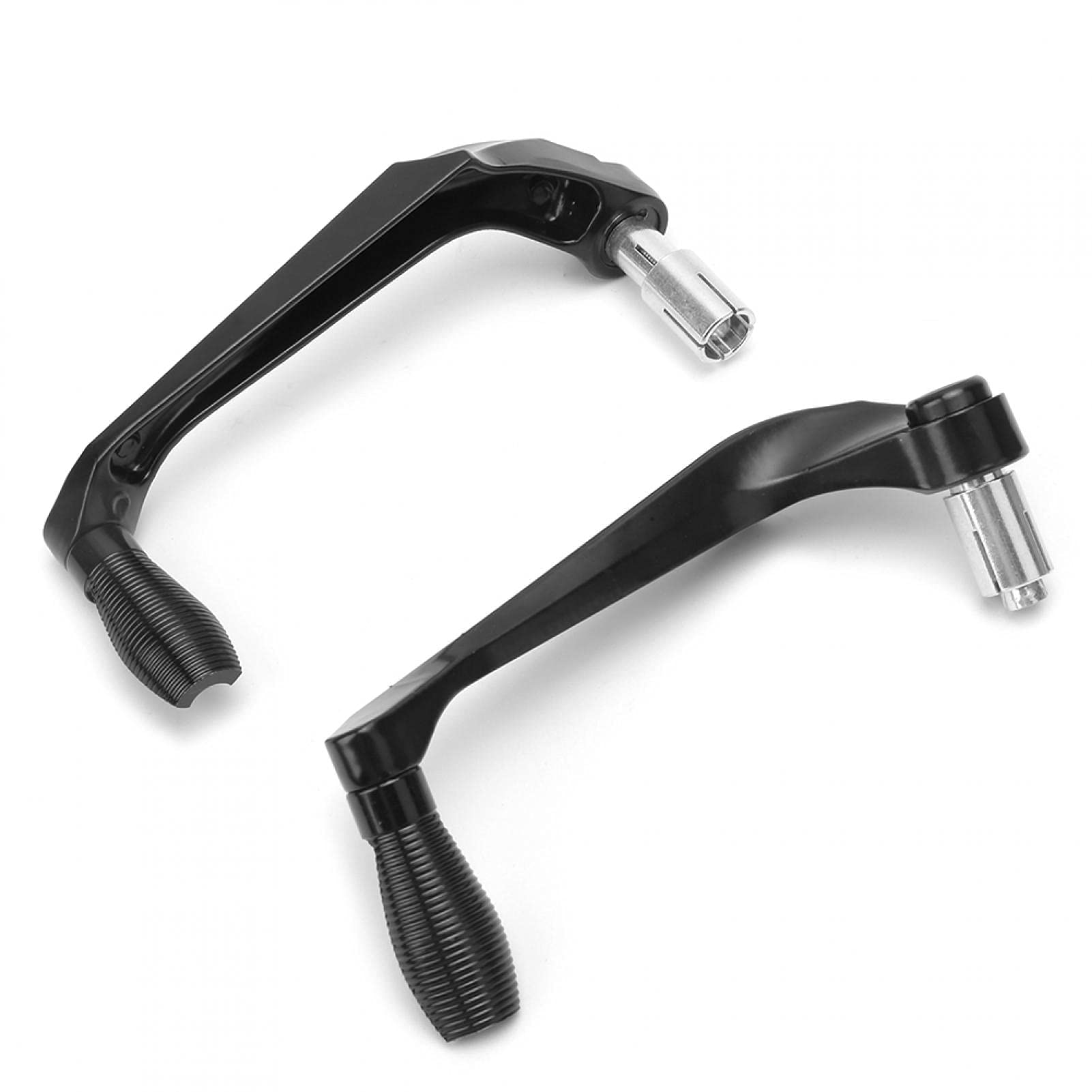 Protector de manillar, par de palancas de embrague de freno de motocicleta, protector de protección negro con excelente rendimiento para manillar de apertura de 0,9 pulgadas