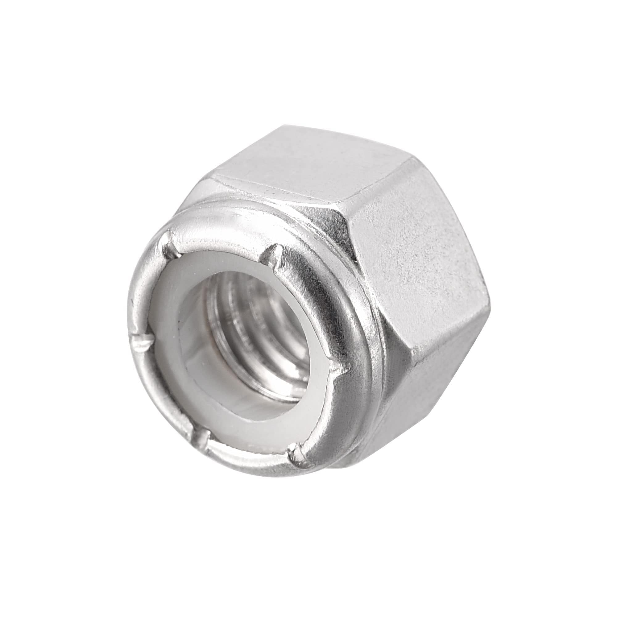 TA-VIGOR 10Pcs 3/8-16UNC Nylon Hex Lock Nuts, 304 Stainless Steel Nylon Insert Self-locking Nuts - Image 4