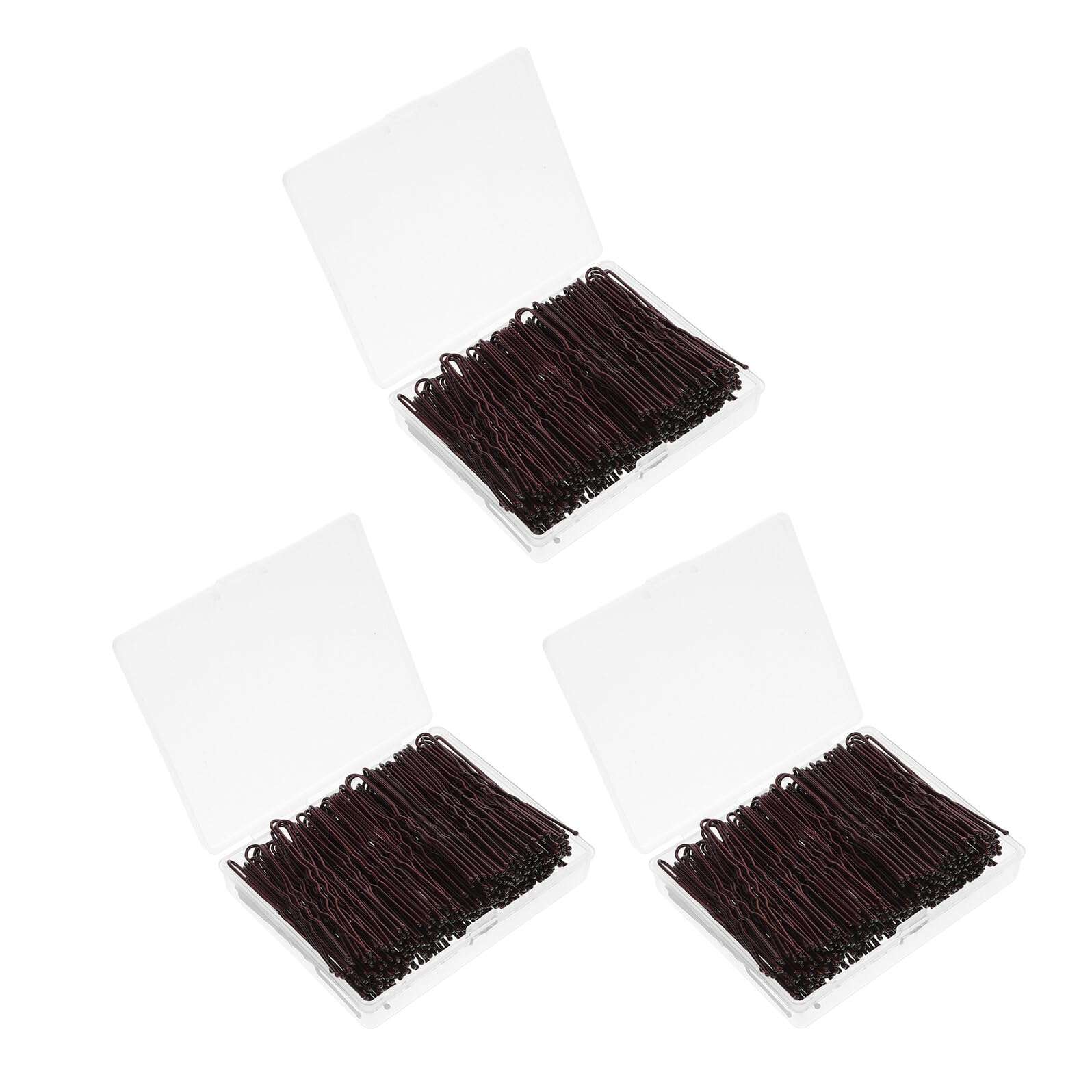 POPETPOP 600 pezzi Forcine Capelli Forma U Onde in Metallo con Scatola da Forcine per Chignon Donna Clip Ferretti Capelli Resistenti e Comode per Acconciature Eleganti