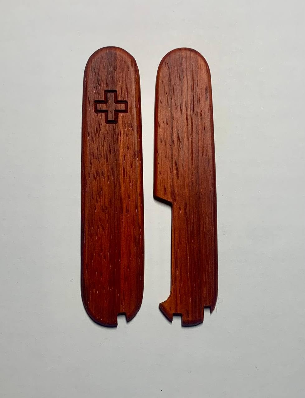 Replacement Covers For Victorinox Scales Plus 91mm Natural Rosewood Handles With Toothpick Tweezers And Pen Slots
