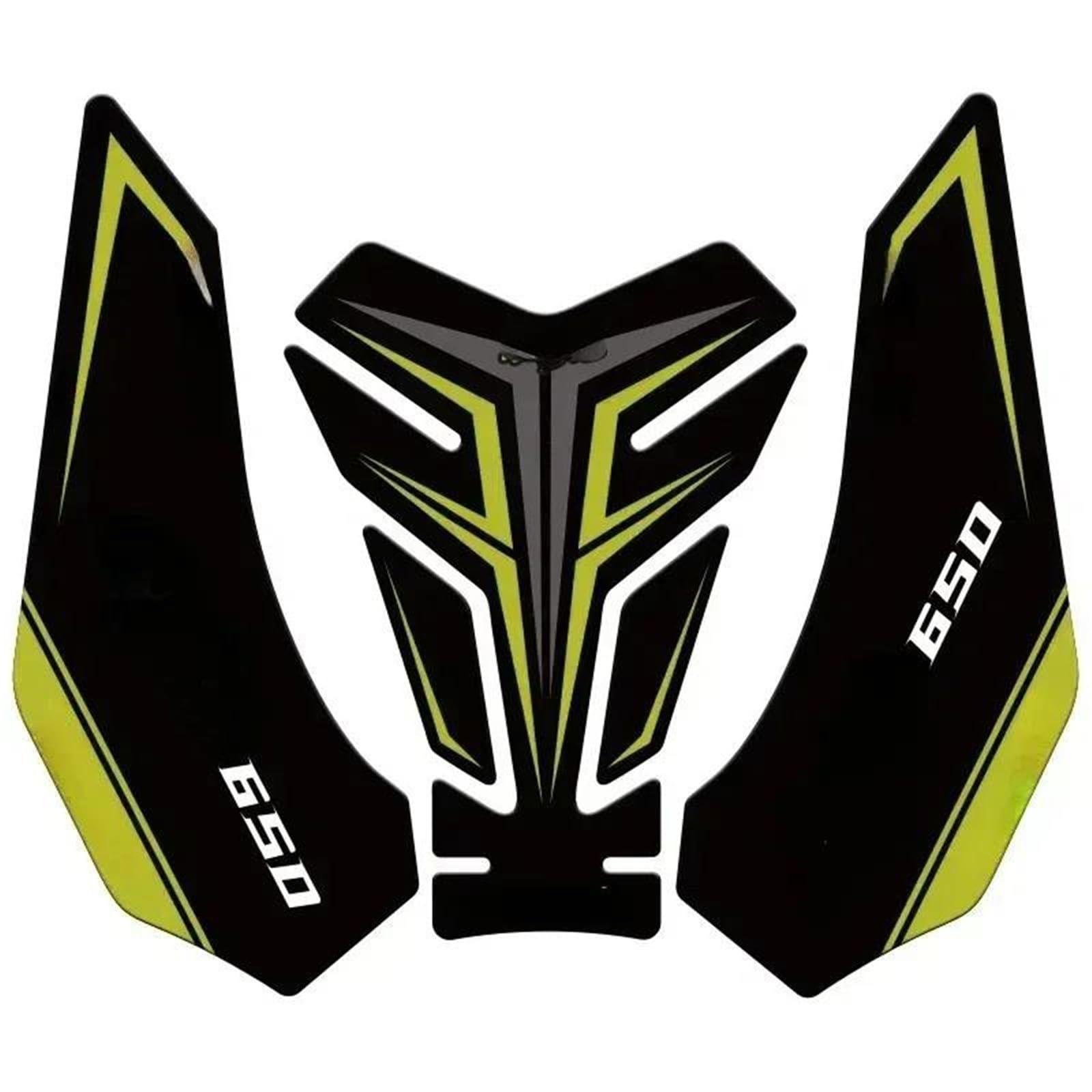Motorcycle Tank Pads Gas Knee Grip Traction Sticker Protection Accessories for Z650 for Ninja 650(Gold)