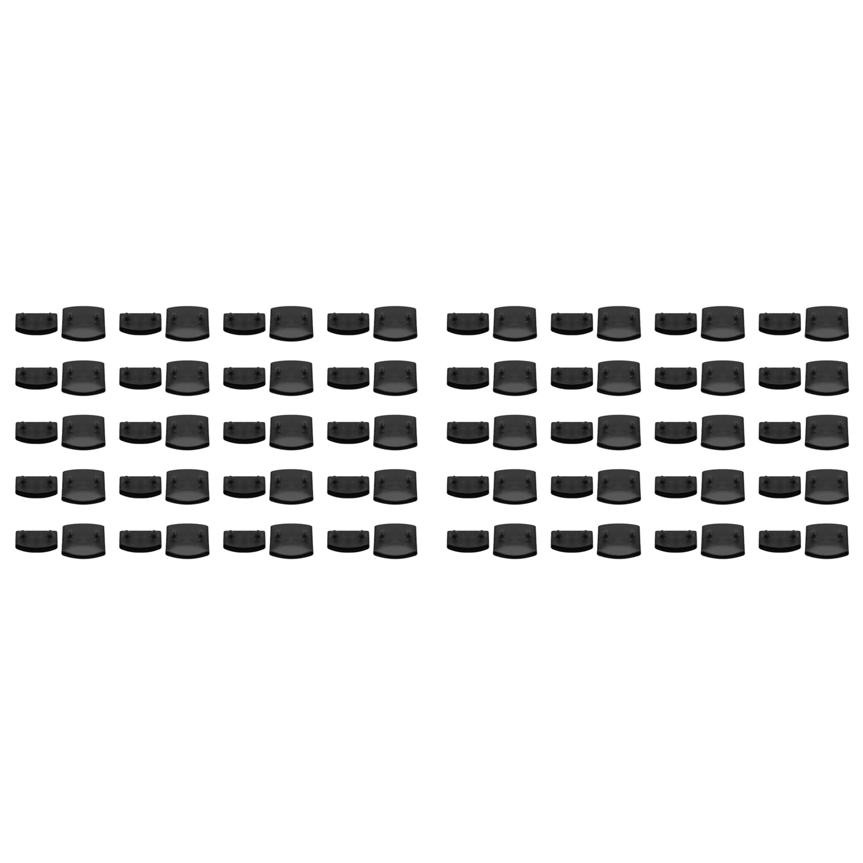 Hndhbfgrt 80Pcs Bed Slat End Caps Holders Connector Furniture Accessory for Holding Securing Wooden Slats Bed Board Skeleton Frame