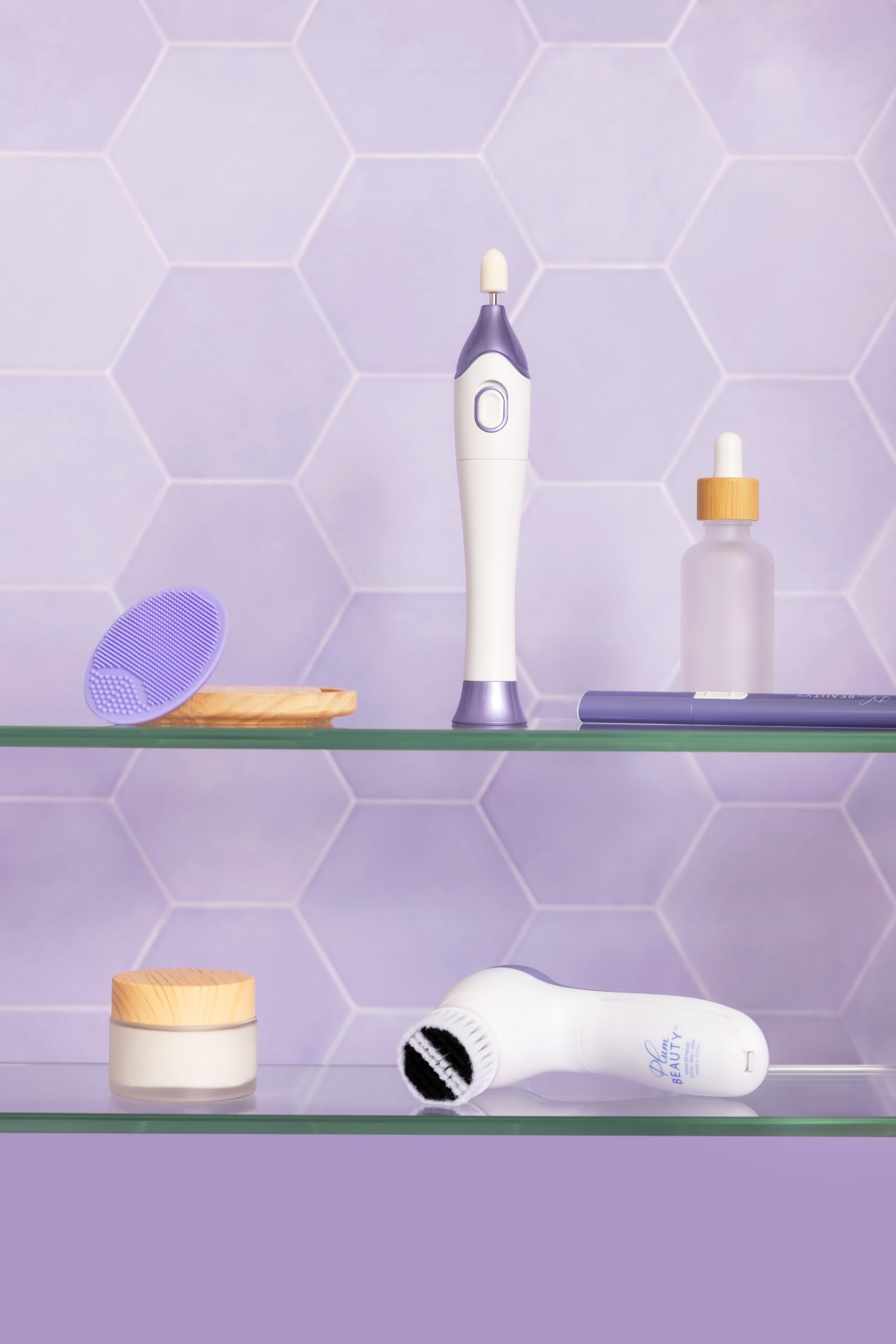 Plum Beauty Facial Cleansing System, Face Cleansing Brush with 2 Heads view 5