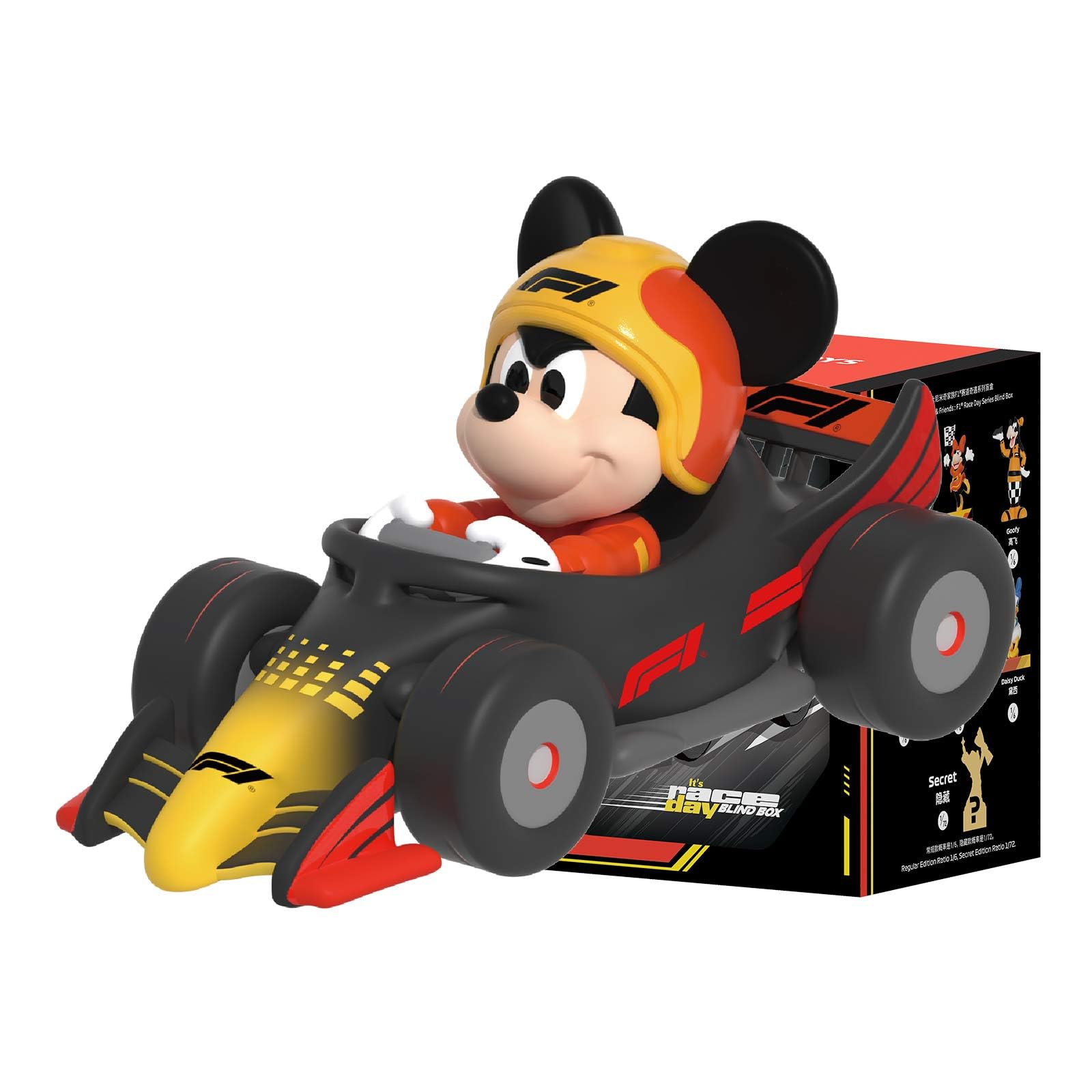 ディズニー × F1 ミッキーマウス ぬいぐるみ 黒レーシングスーツver Amazon.co.jp: 52TOYS BLINDBOX Disney Mickey & Friends「ディズニー