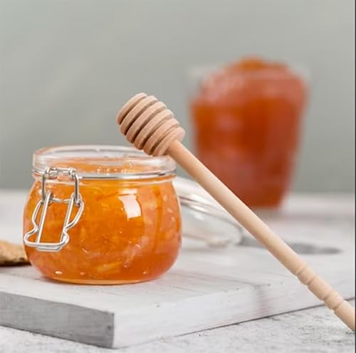 Miniatura 4 de Palo de madera para colectar mermelada dispensadora de mermelada portátil para fiesta de boda (5.9 in, 20)