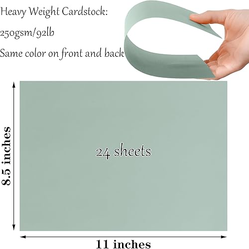 Vista 49 de 24 hojas de papel de cartulina negra de 8.5 x 11 pulgadas para tarjetas de bricolaje, invitaciones, álbumes de recortes y otras manualidades