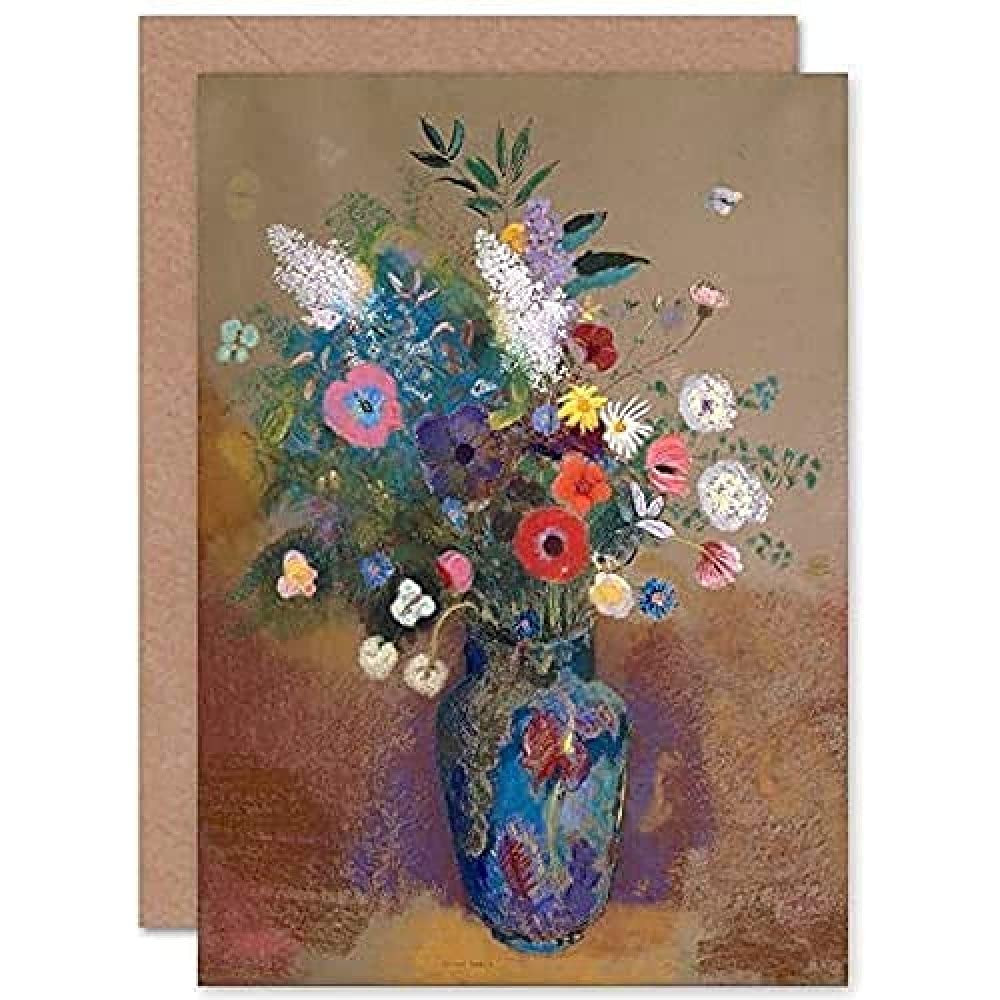 Artery8 Flowers Odilon Redon Greeting Card