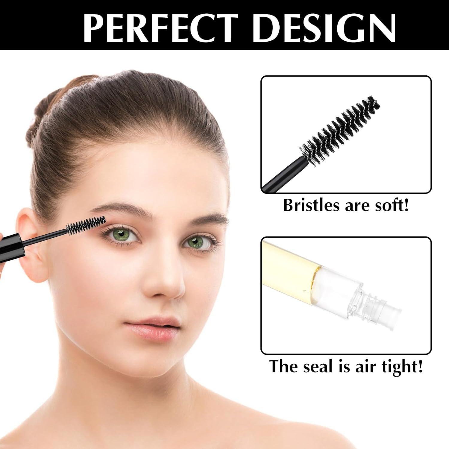 RAJry 2Pcs of 7ml Empty Tube Eyelash Cream Mascara Wand Container Bottle Vials with Brush and Plugs DIY 1