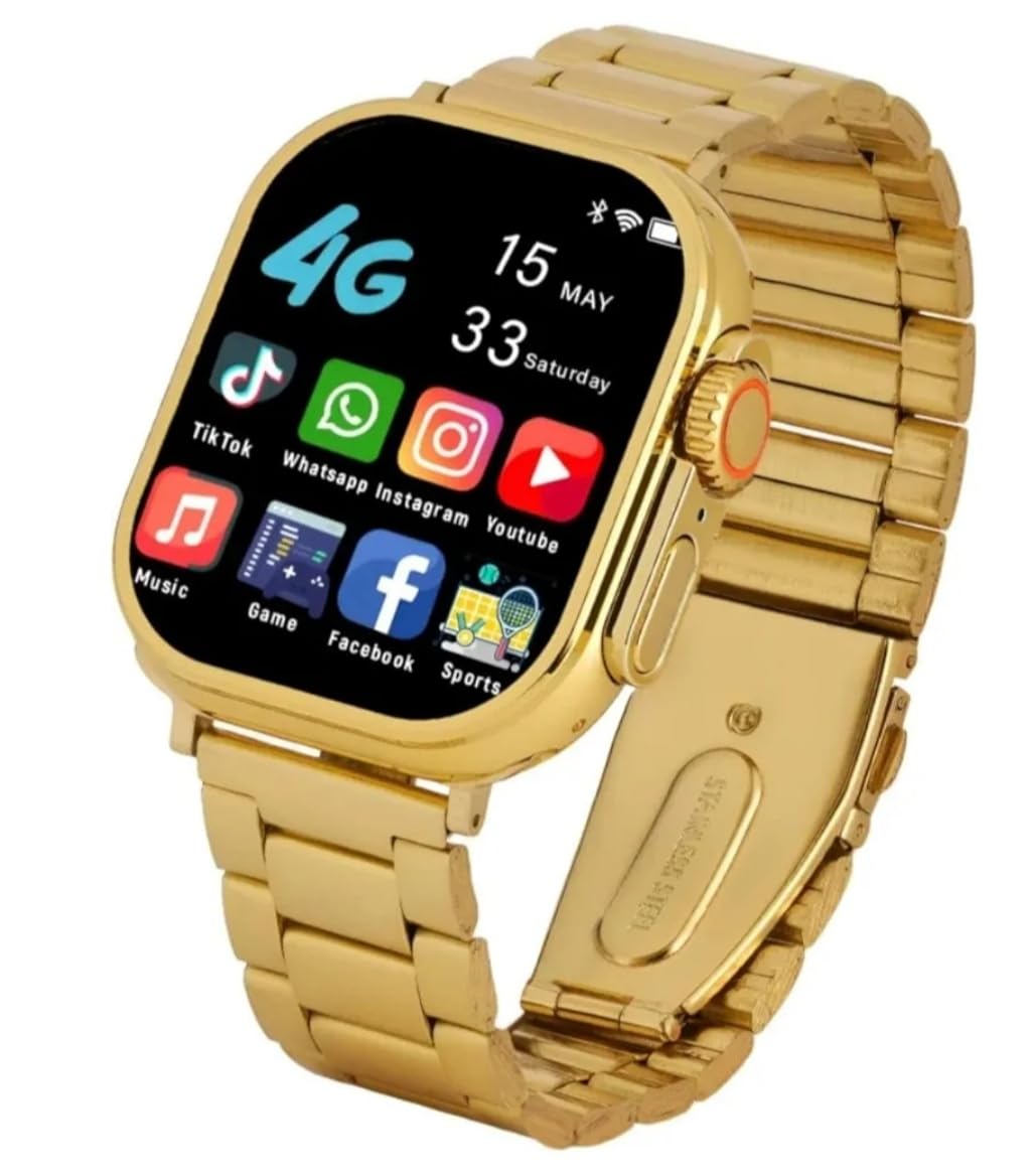 NEXATECH Golden Smart Watch HD Display Metal Chain & 100+Sports Mode & Multi Watch Faces, Long Battery Life Bluetooth Calling Watch, Gifting & Luxury Smartwatch for Men & Women-Gold (B0CKF63TDS) Amazon Price History, Amazon Price Tracker