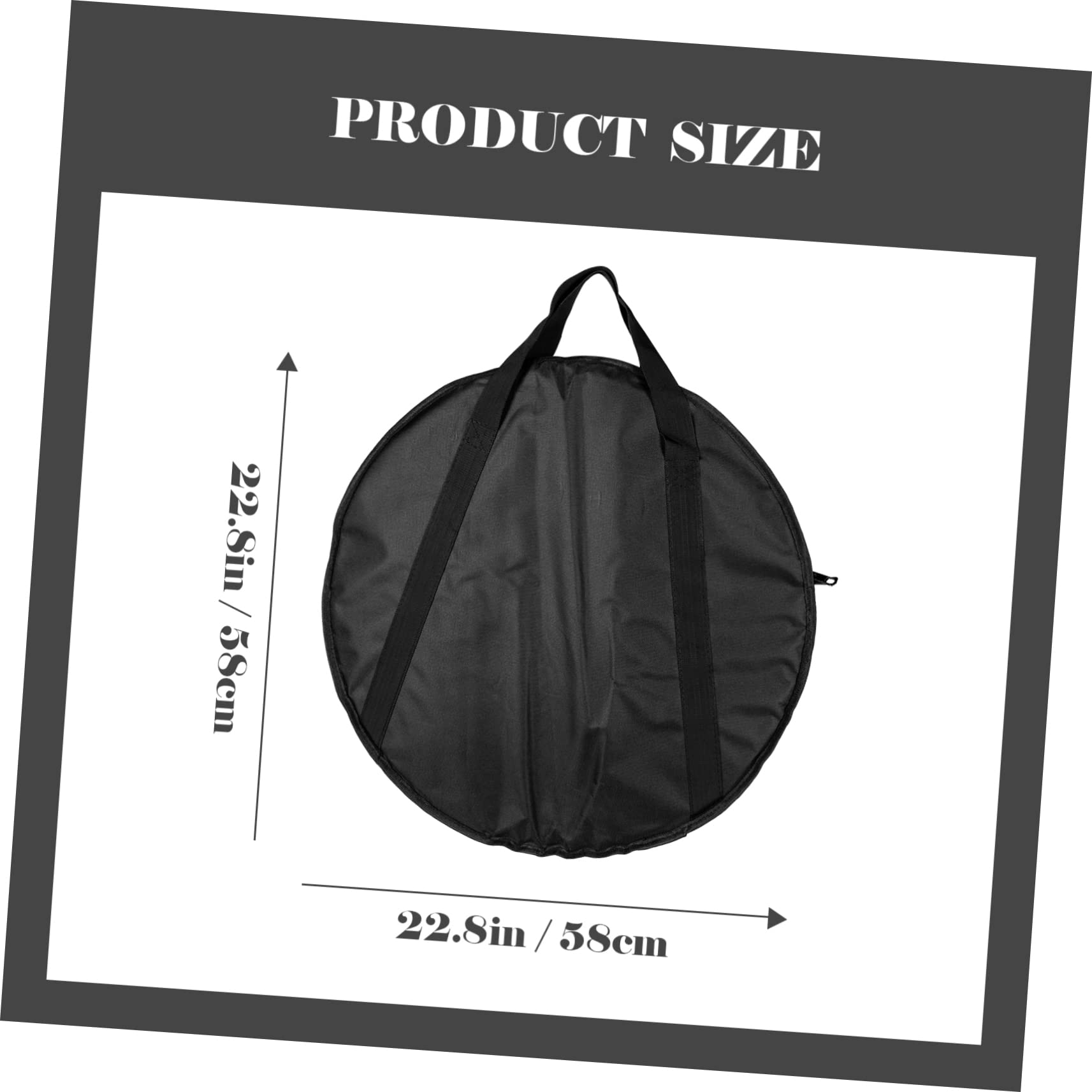Bolsa para Platillos de Batería de 21 Pulgadas, Algodón y Tela Oxford Resistente al Desgaste, Adecuado para Transporte y Viajes