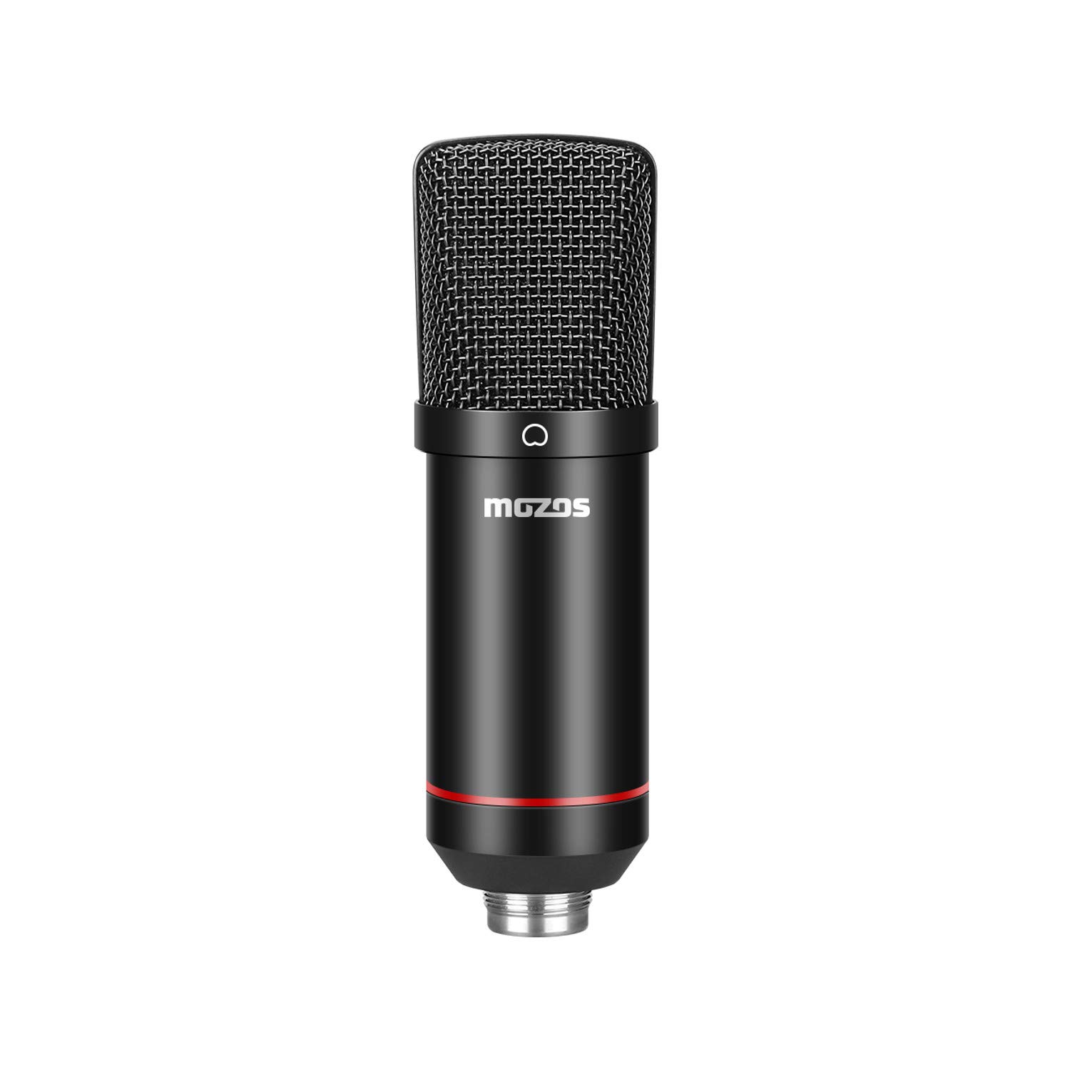 Mozos MKIT-900PRO profesjonalny zestaw mikrofonów pojemnościowych USB, studyjny, stojak, filtr pop, 100 Hz – 18000 Hz, czarny
