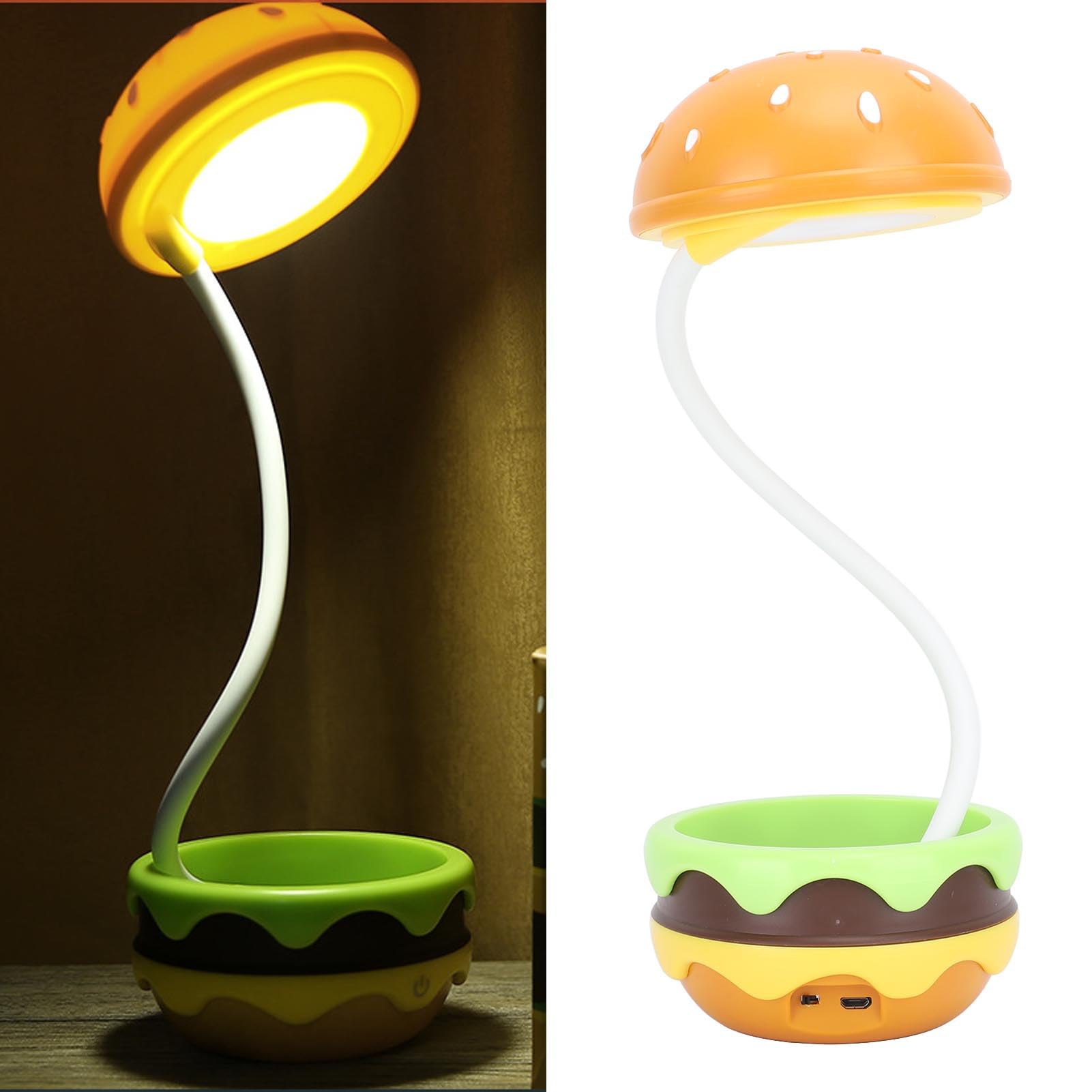 Amazon.co.jp : テーブルランプ 卓上ライト ハンバーガー 3レベルの