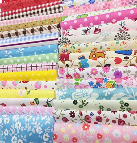 Levylisa 200 Pcs 4'' X 4''100% Precut Cotton Fabric Bundles, Diy Sewing Quarters Bundle, Cotton Quarter Fabric Bundle, Precut Fabric, Quilting Fabric Bundles, Precut Quilt Kit, Vintage Sheet Supply #TOP3