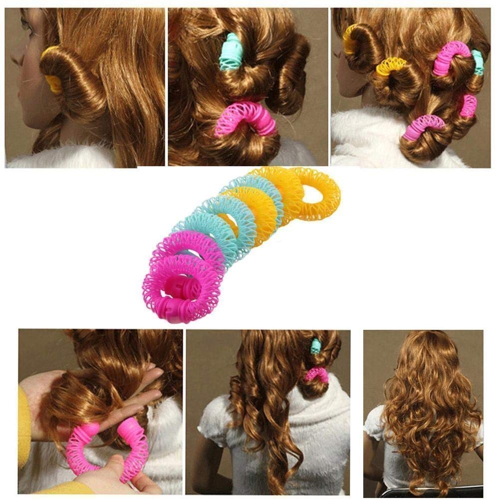 AASA Hair Accessories for Parlor and Home Use, Hair Accessories Tools for Women and Girls, Multicolor, Set of 8, Pcs, Pack of 1 (Curler -2), 2