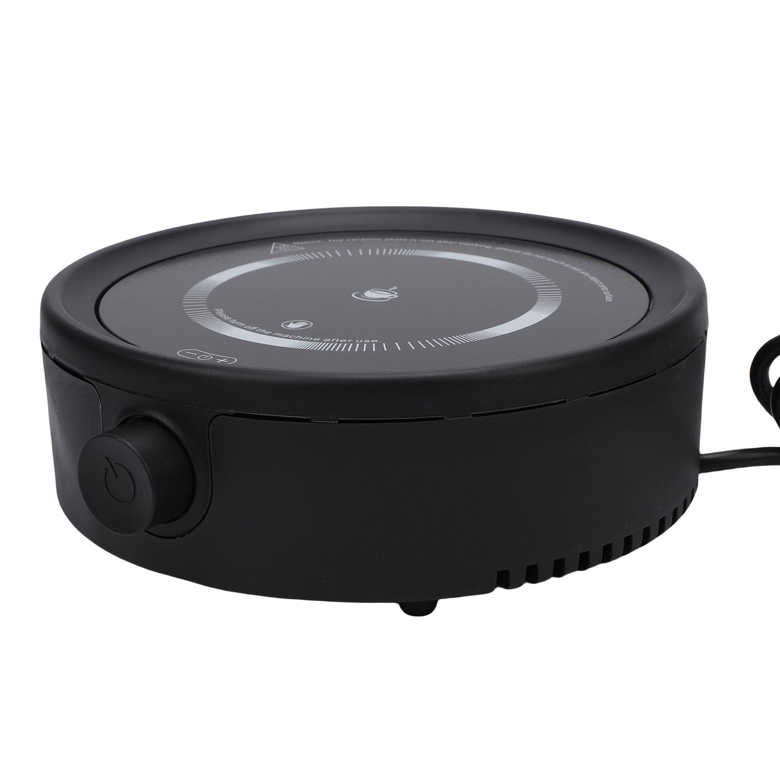 Luocute Electric Mini Stove, Silent Small Ceramic Hot Plate with Automatic Low Heat Mode, for Boiling Water Making Coffee Tea Soup Heating Meals Milk Hot Pot (US Plug)