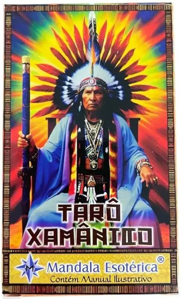 Baralho Tarô Clássico Xamânico Ed Luxo c/Manual 78 Cartas