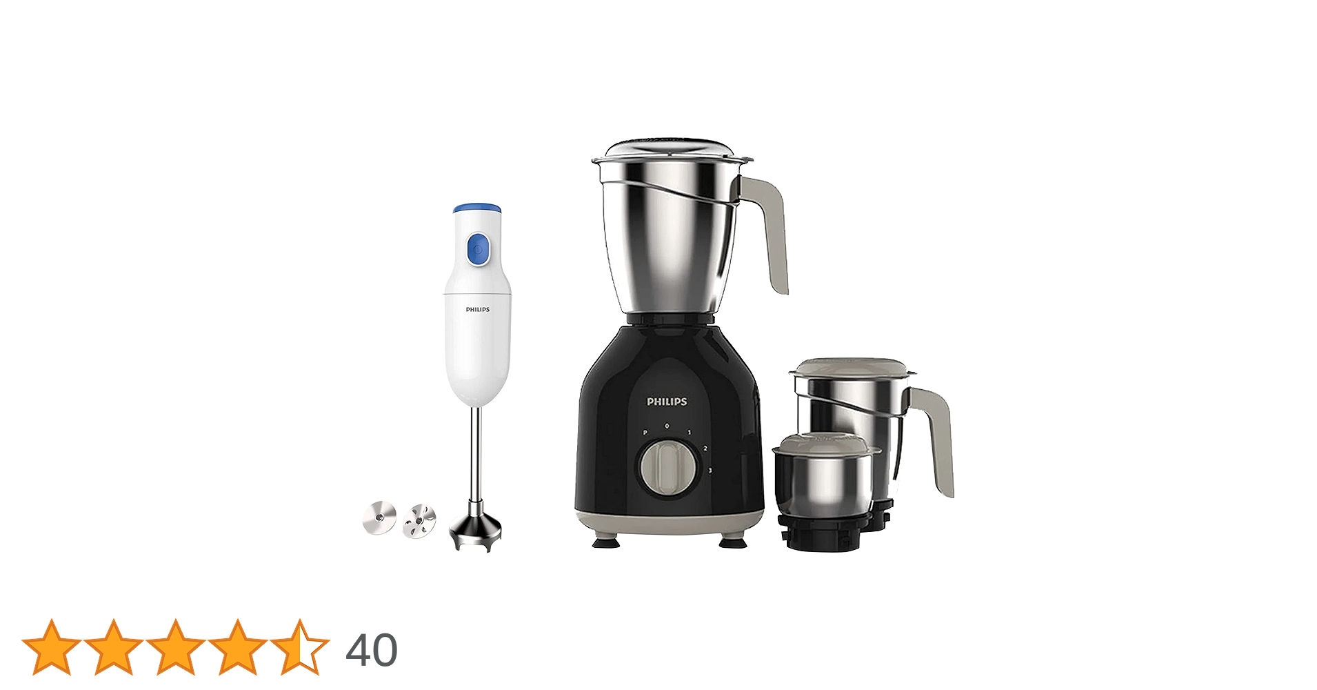 Buy Philips HL7756/00 750-Watt Mixer Grinder with 3 Jars (Black