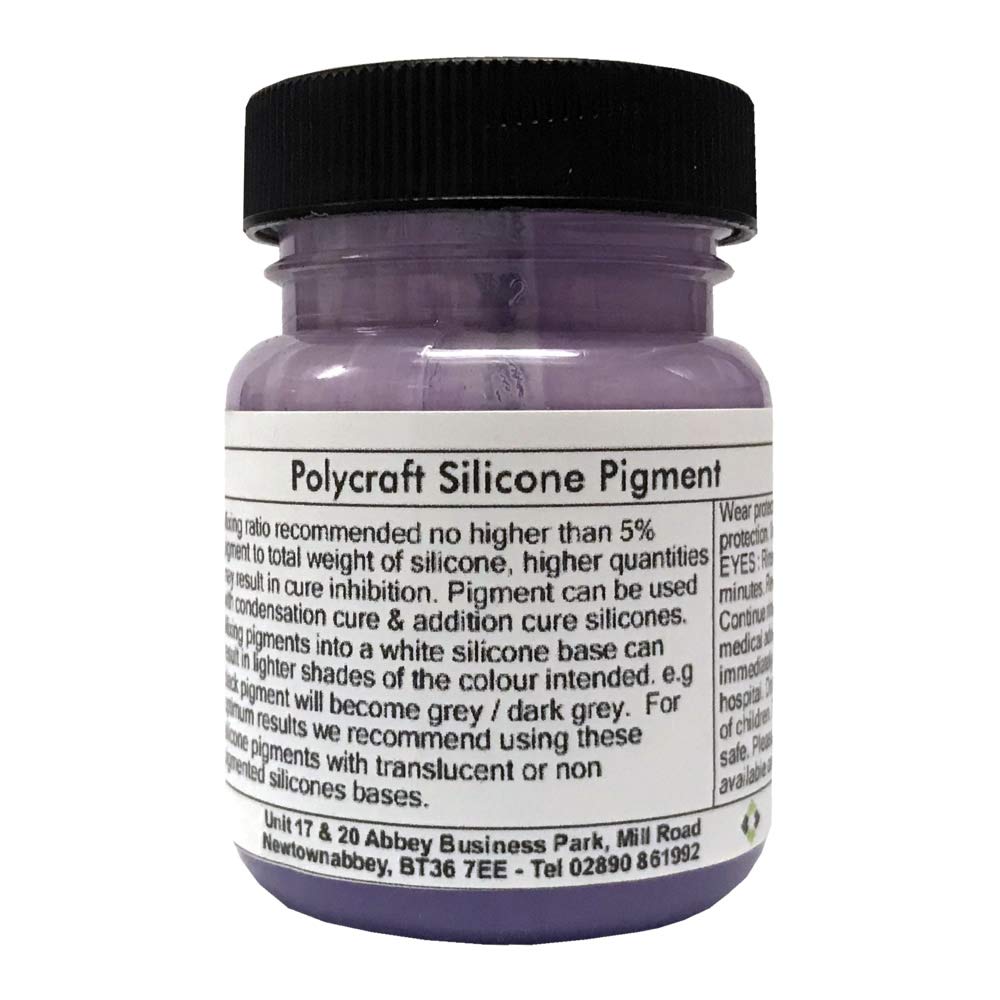 Polycraft Silicone Pigment - Lilac - 25g (Compatible with RTV Silicone Mould Making Rubber)