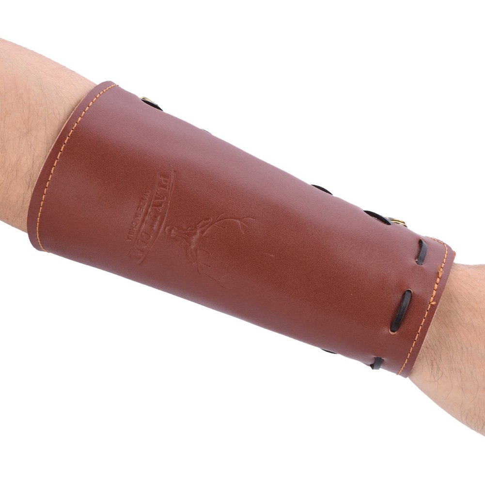 Arm Guard Armband, Shooting Archery Arrow Leather Arm Guard Protection Safe Strap Armband