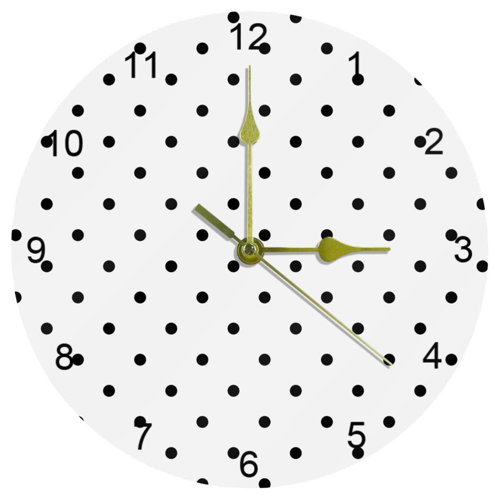Horloge murale silencieuse sans tic-tac avec grands chiffres de 25 cm