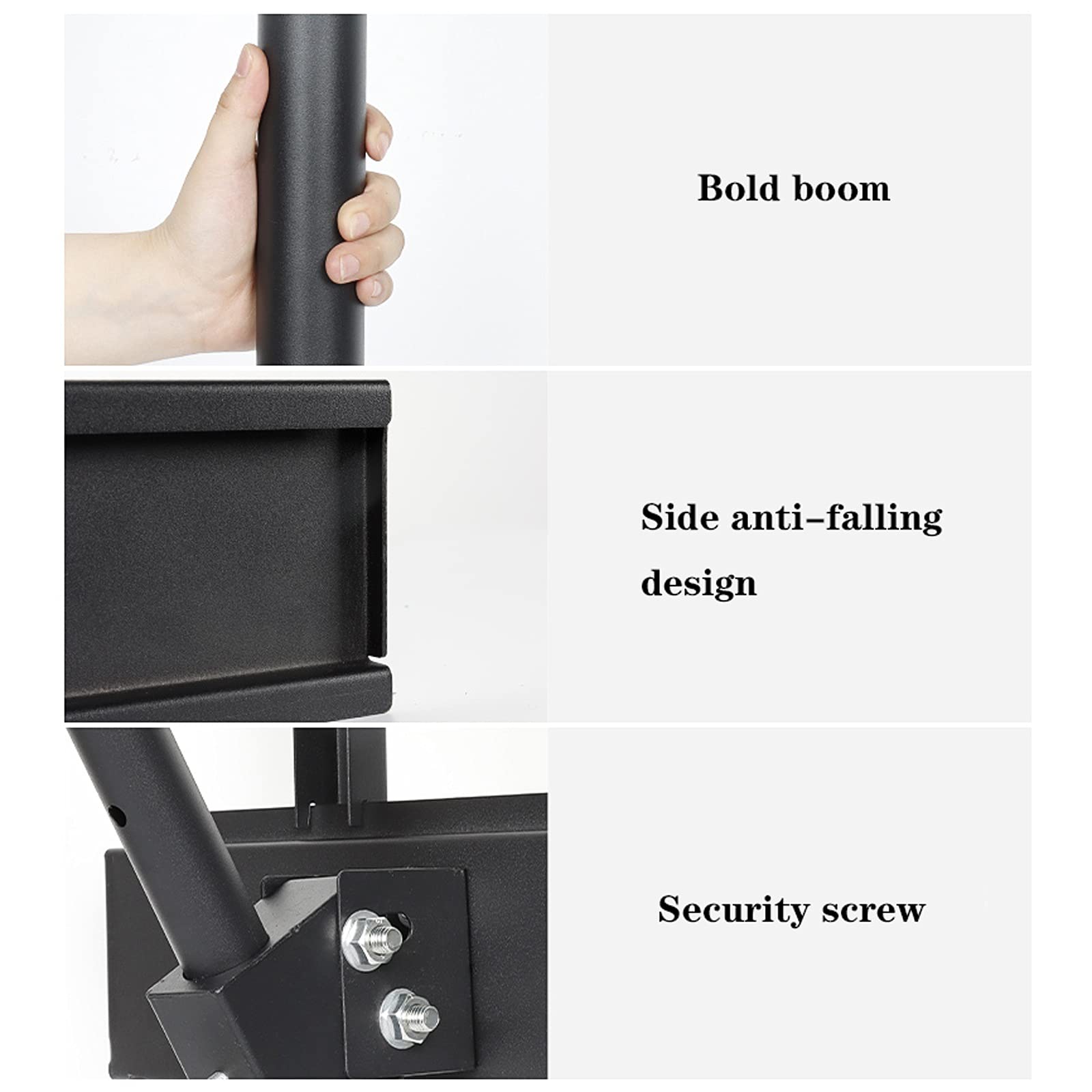 TV Stand Staffa TV a soffitto Dual-Screen Extension Tilt Rotazione TV Staffa di Montaggio Staffa Staffa TV Regolabile con Gestione del Cavo for TV a 32-65 Pollici .per casa, Ufficio