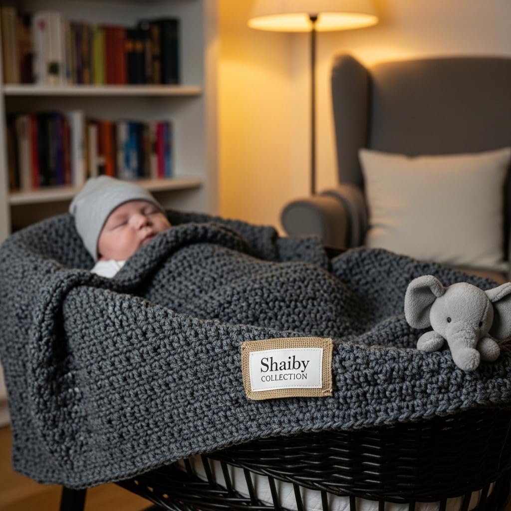 CROCHET PATTERN + Image Guidance | Easy Crochet Baby Blanket Pattern | Crochet Baby Blanket By ShaibyCollection