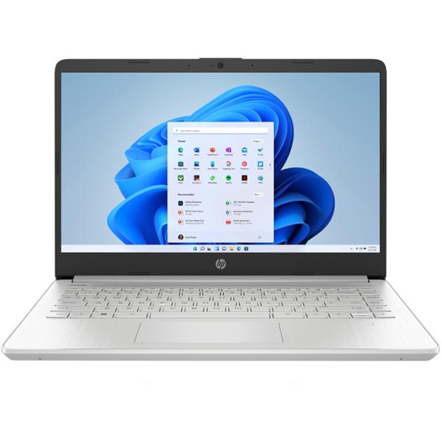 HP Laptop 14s-dq5029ne, 14'' FHD, 12th Generation Intel® Core™ i5, 8GB RAM, 512GB SSD, Intel® Iris® Xe Graphics, Windows 11 Home, En -Ar KB, Natural silver- [77C66EA] (Upgraded)