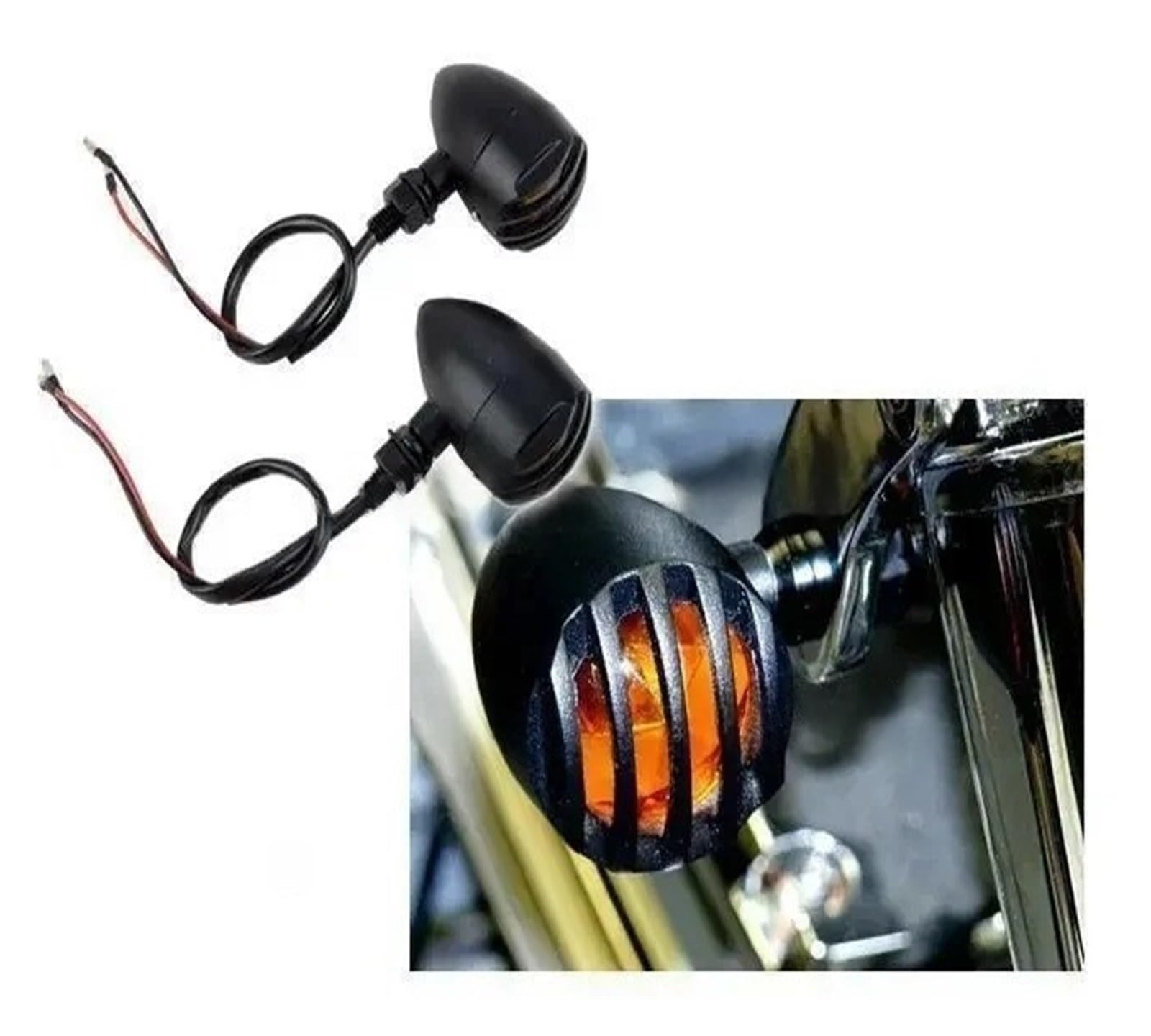 Luces Traseras, Intermitentes, Luz De Freno Y Luz Ámbar para Motocicleta para Har&Ley Dyna Sportster Bobber Motocicleta Intermitentes señalizacion