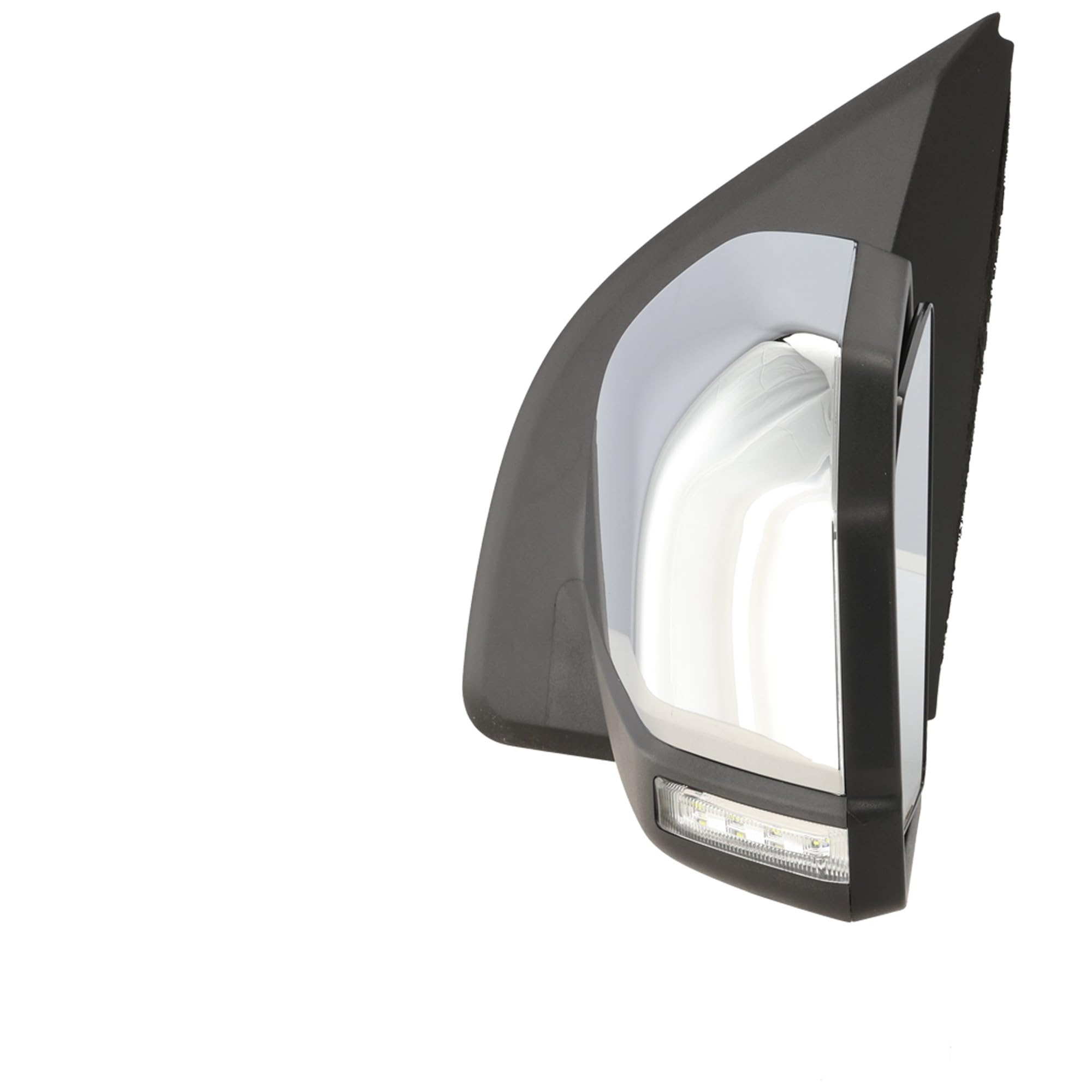 Garage-Pro Specchietto sinistro riscaldato per Ford F-150 2015-2018, pieghevole, con luce di segnalazione, monitor punto cieco, lampada di memoria e pozzanghera; senza regolazione automatica cromata