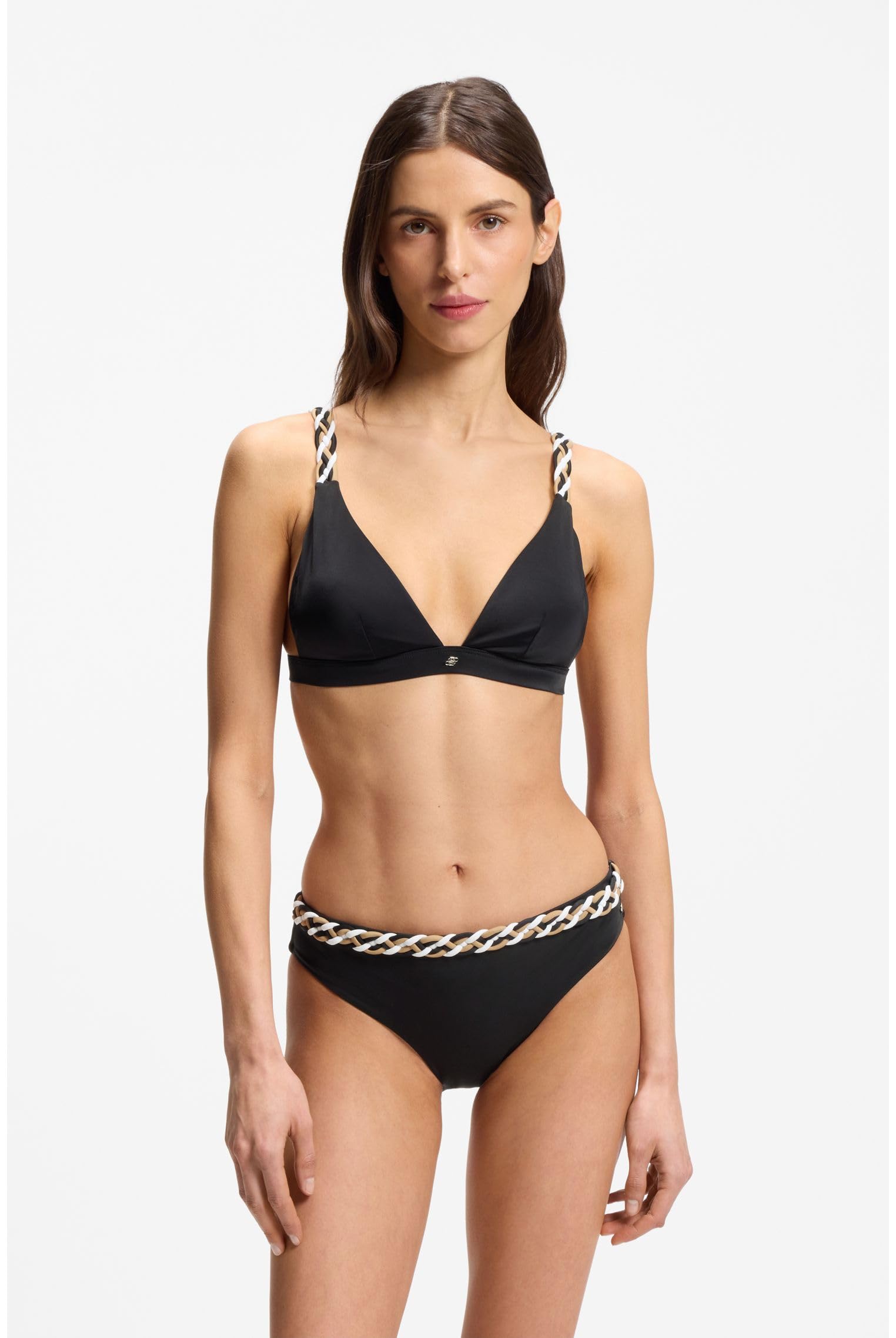 BOSS Higo Braguita Bikini Mujer Cintura Trenzada 50561359