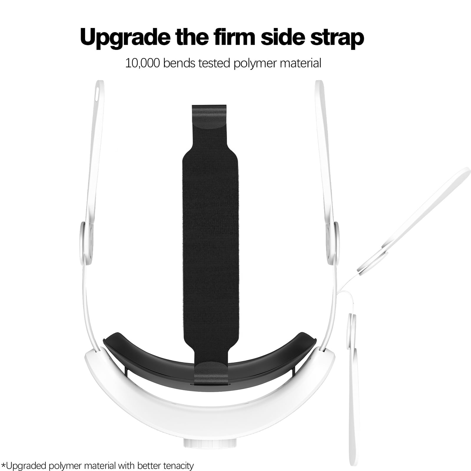 Sangle de tête pour Meta Quest 3S : sangle de casque VR réglable pour Oculus Quest 3S – Remplacement confortable pour Elite Strap – Accessoires VR compatibles avec Quest 3S – Réduit la pression de la