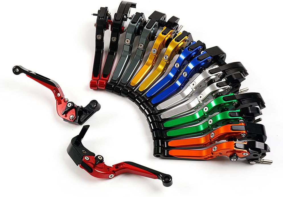 Short Levers Adjustable Orange Brake Clutch Fit for Honda CB1000R CBR1000RR CBR 1000RR Fireblade 2004 2005 2006 2007, for CB1000R 2008-2016 Motorcycle Clutch Levers