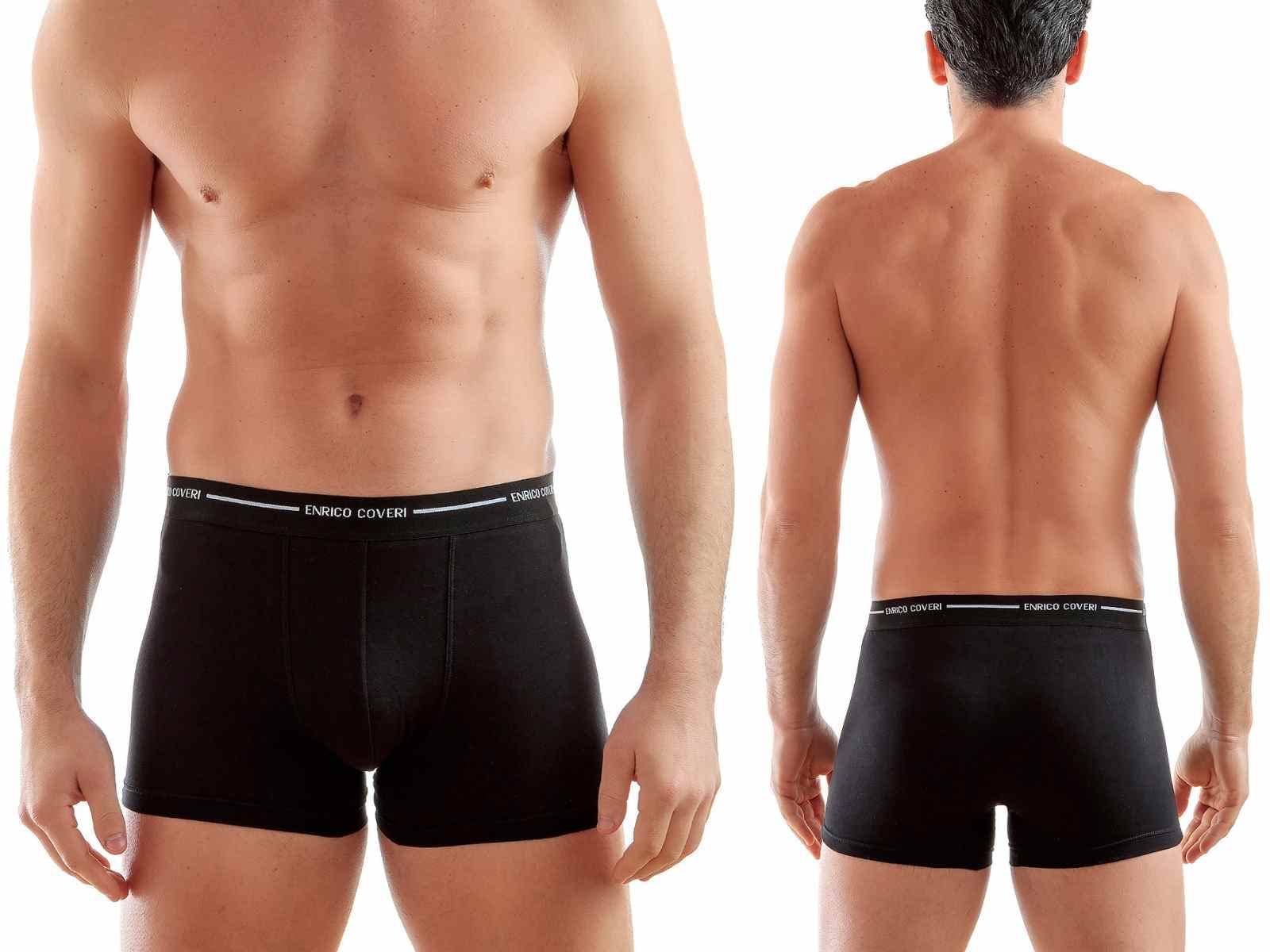 Enrico Coveri Boxer Uomo Super Offerta 3 E 6 Pezzi Boxer Uomo Elasticizzato Elastico Esterno