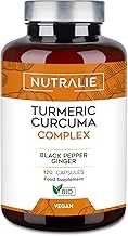 Turmeric & Black Pepper + Ginger Curcumin - 1420mg - Organic Turmeric Curcumin Ginger - 120 Capsules Nutralie