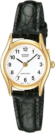 LTP1094Q 3-Hand Analog Water Resistant Ladies Watch Genuine Leather Band