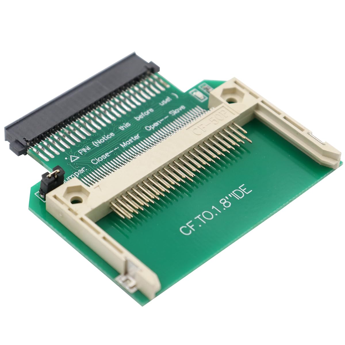 POFET Adaptateur de Carte CF vers IDE 50 Broches 1,8 Pouces Adaptateur de convertisseur de Disque Dur SSD, Carte mémoire Flash compacte CF