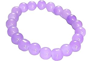 Beaded Stretch Bracelet for Women Crystal Stone Bracelets Round Beads Stretch Bracelet...