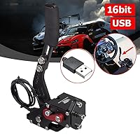 Vista 2 de CNRAQR PC Racing Game USB Handbrake and Racing Simulator Shifter with Thrustmaster T300RSGT 7+R For Logitech G29 G27 G25 G920