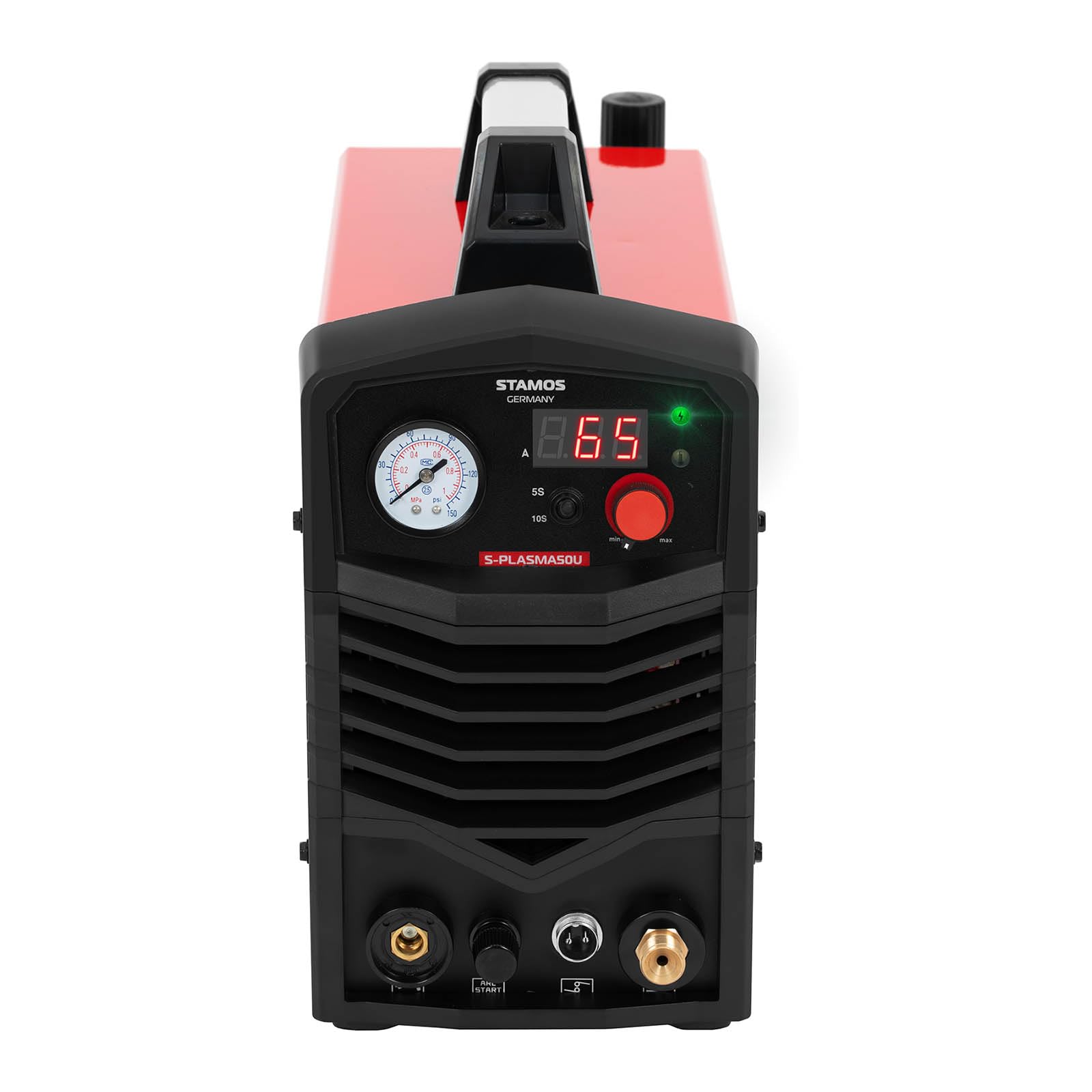 Stamos Germany S-PLASMA50U przecinarka plazmowa 50 A Duty Cycle 60% 230 V IGBT zapłon HF, urządzenie do cięcia plazmowego, masło plazmowe