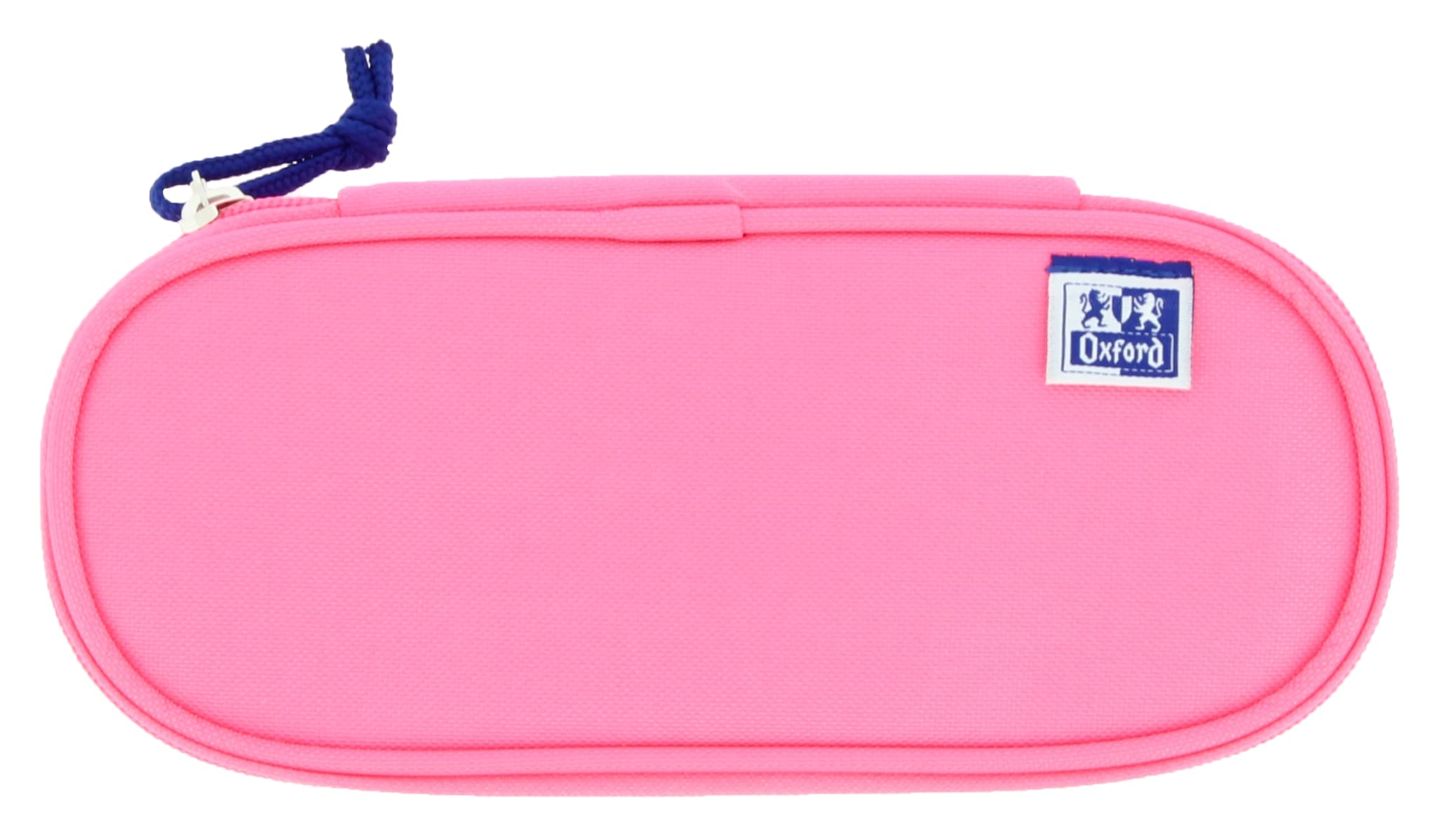 Astuccio Rotondo Oxford Per Matite - Blu, 22x7x7 Cm, 1 Scomparto Con Cerniera, Spazioso E Pratico - Foto 2