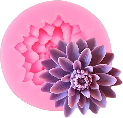 Miniatura 16 de Molde de silicona para crisantemo, moldes de fondant de girasol para decoración de pasteles de flores, decoración de cupcakes, caramelo de (Style