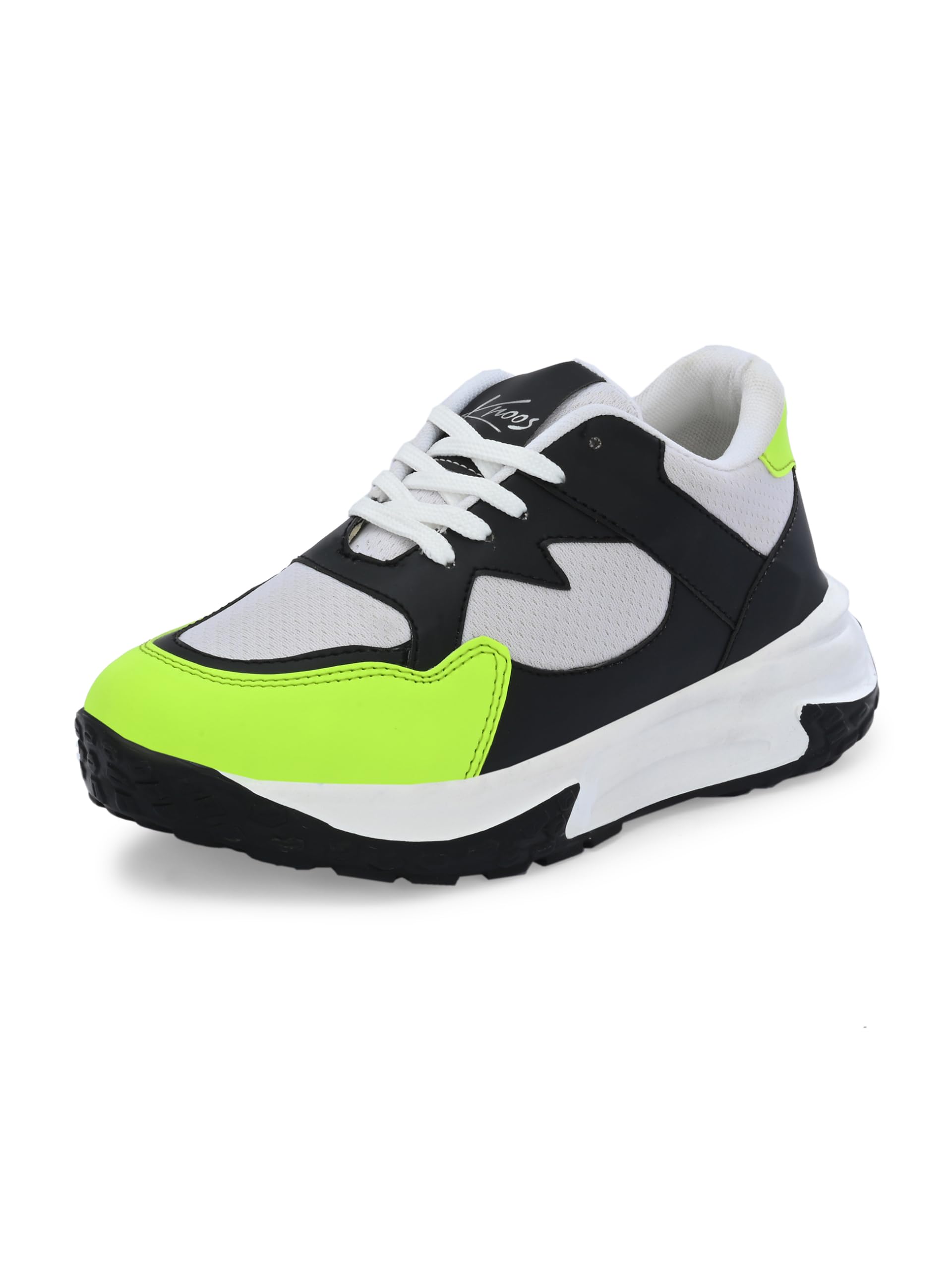 KNOOS Black Synthetic Leather Walking Ankle Casual Sneakers Shoes for Womens - 6 UK (B0CX21DY7T) Amazon Price History, Amazon Price Tracker